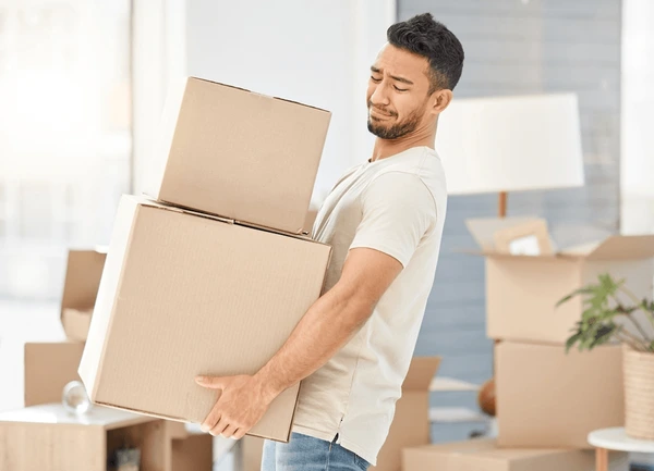 Moving boxes in a room